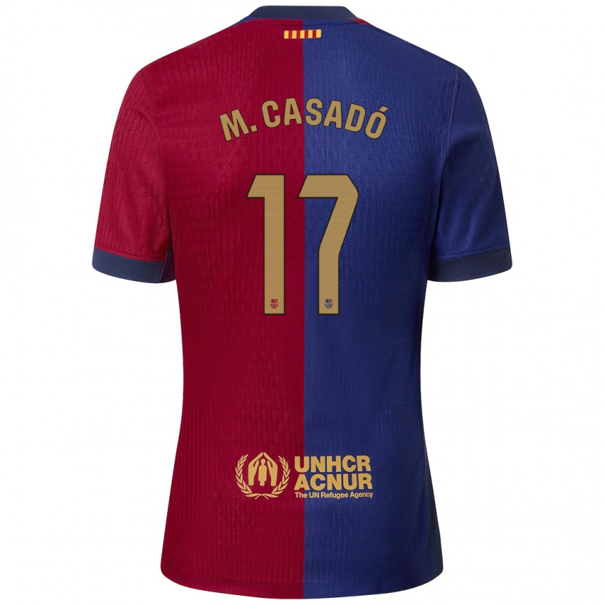 Niño Camiseta Marc Casado #17 Azul Rojo 1ª Equipación 2024/25 La Camisa Argentina