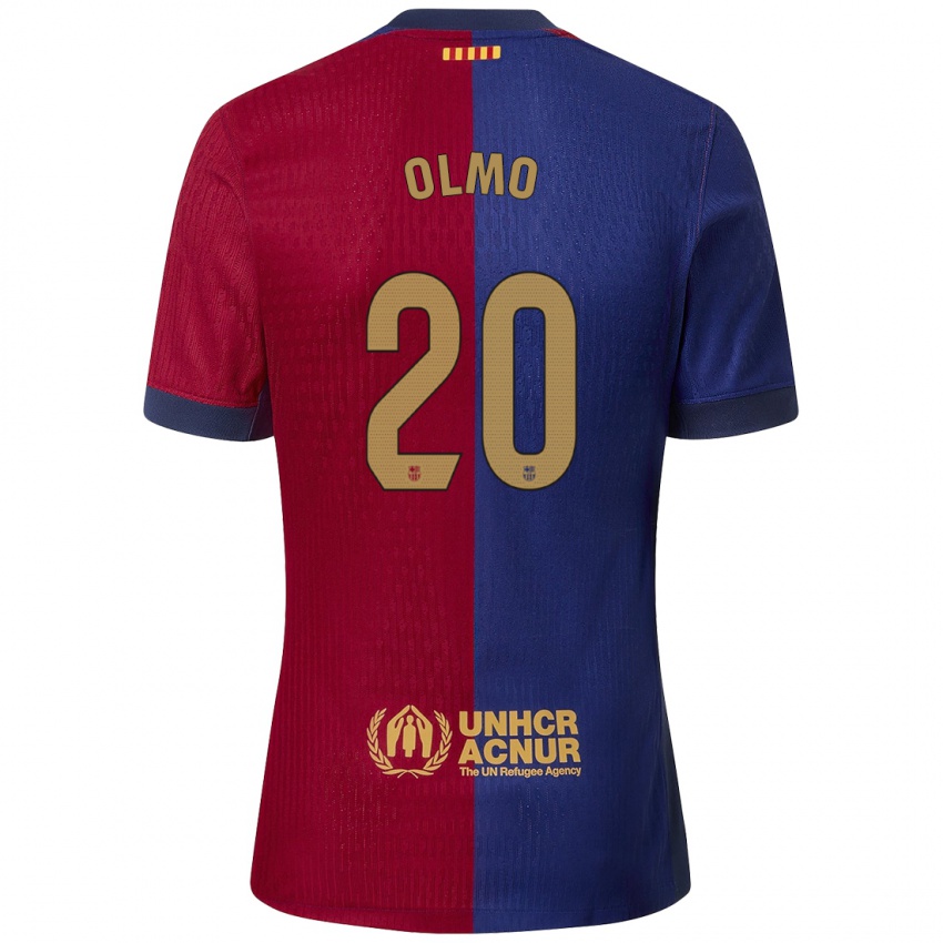 Niño Camiseta Dani Olmo #20 Azul Rojo 1ª Equipación 2024/25 La Camisa Argentina