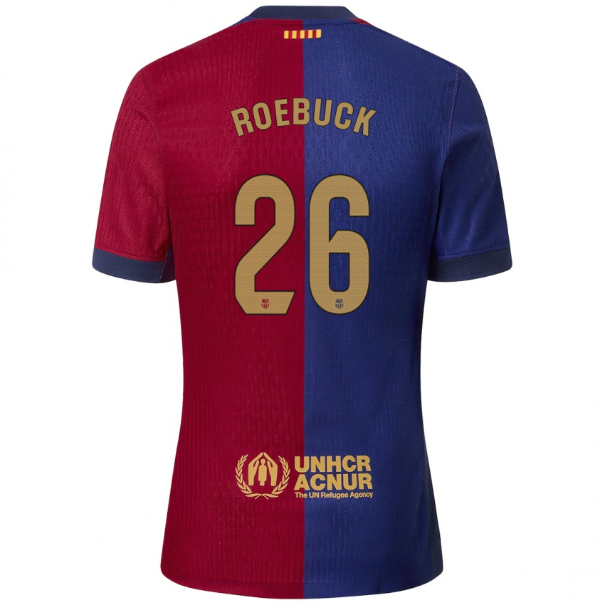 Niño Camiseta Ellie Roebuck #26 Azul Rojo 1ª Equipación 2024/25 La Camisa Argentina