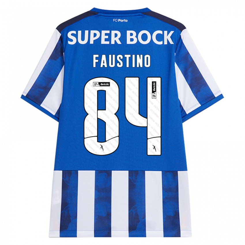 Niño Camiseta Levi Faustino #84 Azul Blanco 1ª Equipación 2024/25 La Camisa Argentina