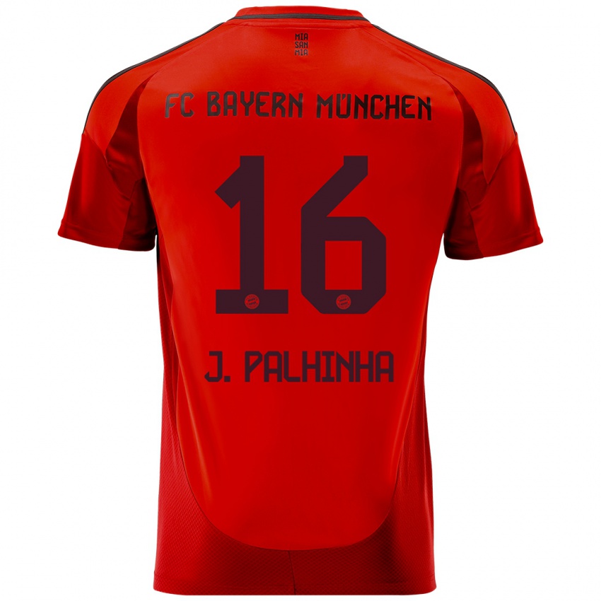 Niño Camiseta João Palhinha #16 Rojo 1ª Equipación 2024/25 La Camisa Argentina