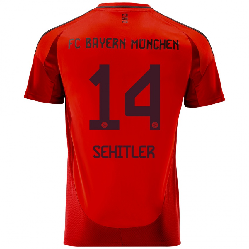 Niño Camiseta Alara Şehitler #14 Rojo 1ª Equipación 2024/25 La Camisa Argentina