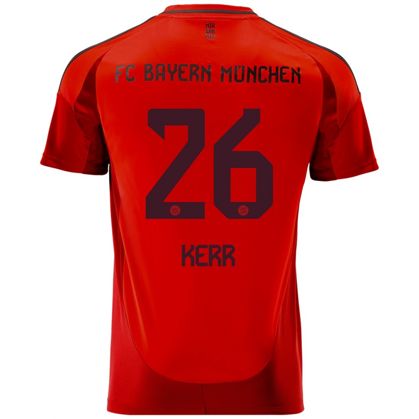 Niño Camiseta Samantha Kerr #26 Rojo 1ª Equipación 2024/25 La Camisa Argentina