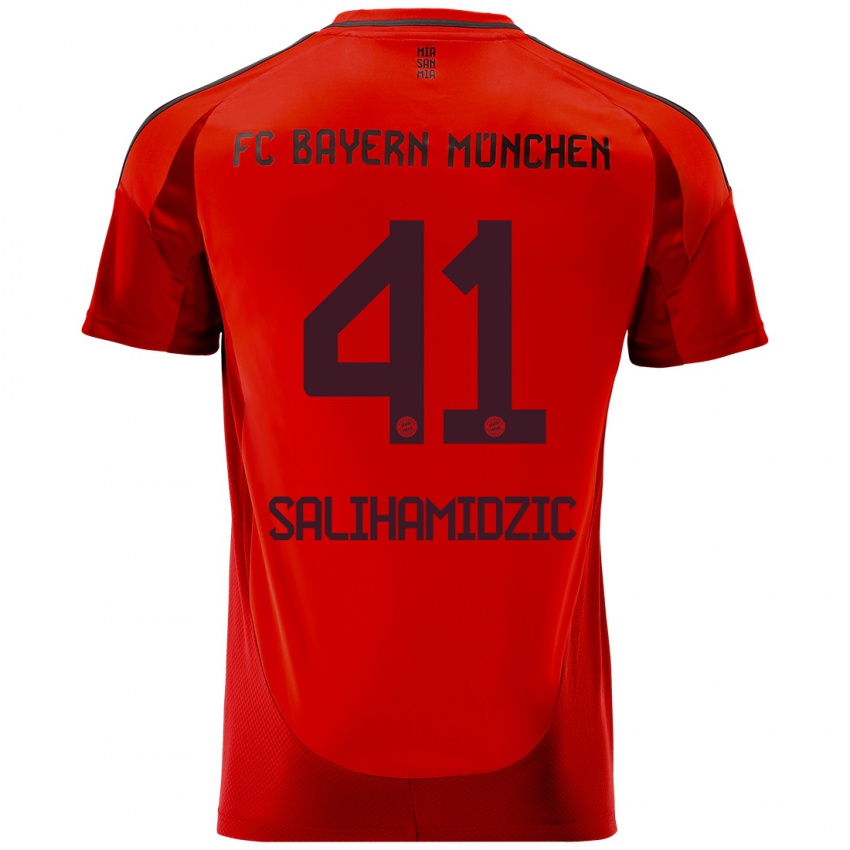 Niño Camiseta Nick Salihamidzic #41 Rojo 1ª Equipación 2024/25 La Camisa Argentina