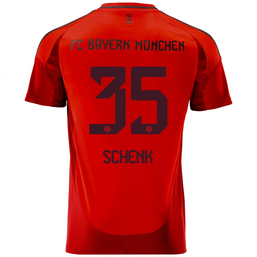 Niño Camiseta Johannes Schenk #35 Rojo 1ª Equipación 2024/25 La Camisa Argentina