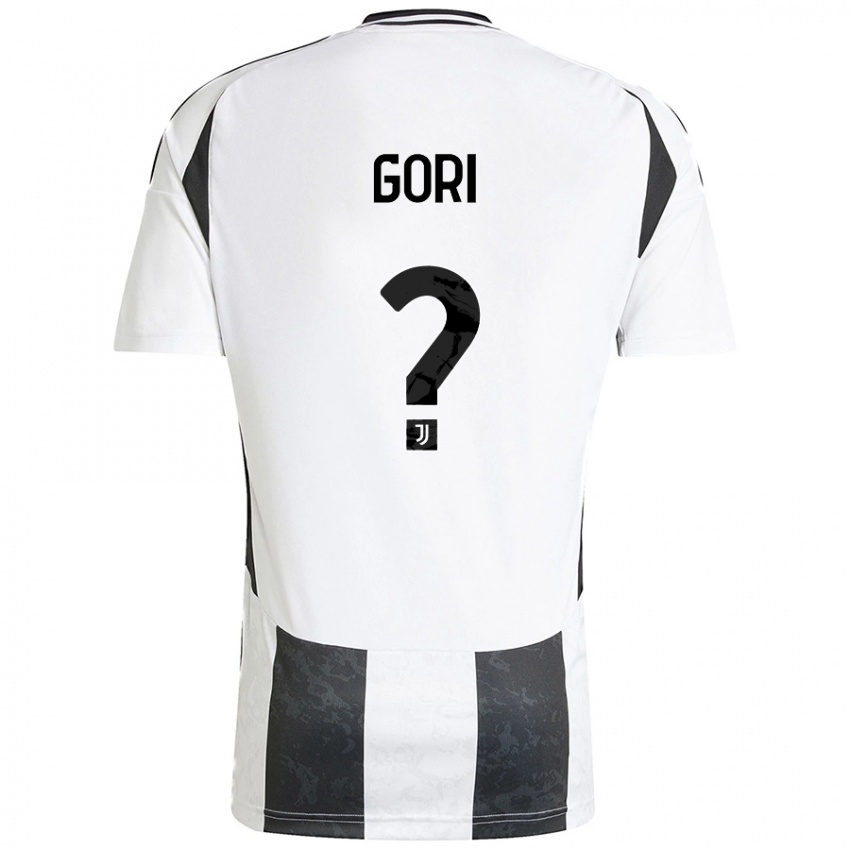 Niño Camiseta Stefano Gori #0 Blanco Negro 1ª Equipación 2024/25 La Camisa Argentina