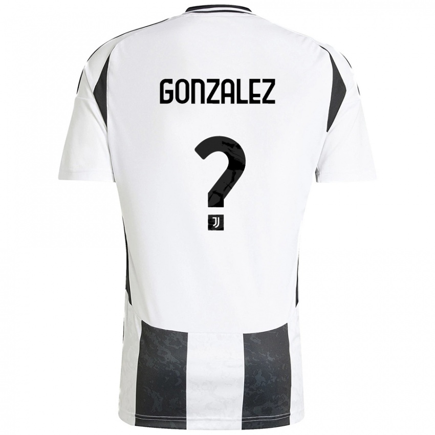 Niño Camiseta Facundo González #0 Blanco Negro 1ª Equipación 2024/25 La Camisa Argentina