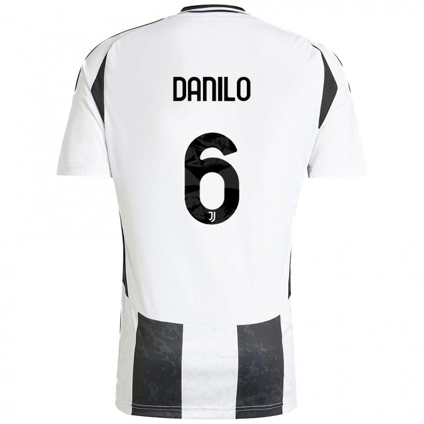 Niño Camiseta Danilo #6 Blanco Negro 1ª Equipación 2024/25 La Camisa Argentina