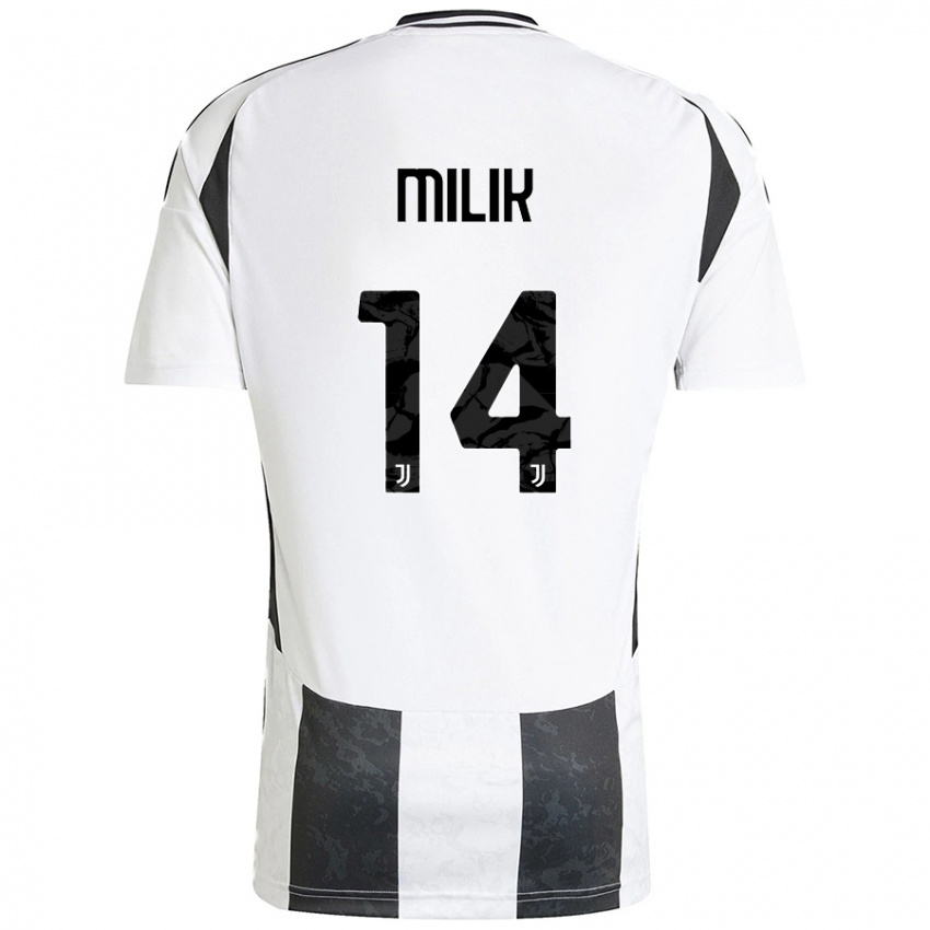 Niño Camiseta Arkadiusz Milik #14 Blanco Negro 1ª Equipación 2024/25 La Camisa Argentina