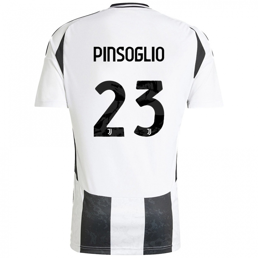 Niño Camiseta Carlo Pinsoglio #23 Blanco Negro 1ª Equipación 2024/25 La Camisa Argentina