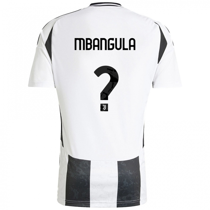 Niño Camiseta Samuel Mbangula #0 Blanco Negro 1ª Equipación 2024/25 La Camisa Argentina