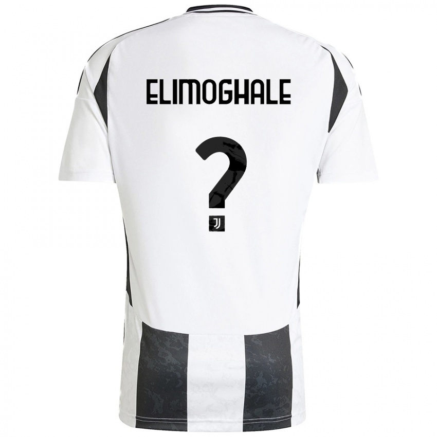 Niño Camiseta Destiny Elimoghale #0 Blanco Negro 1ª Equipación 2024/25 La Camisa Argentina