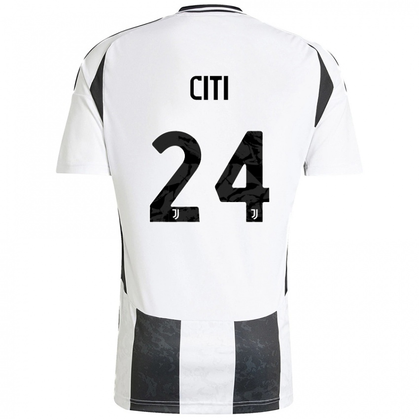 Niño Camiseta Alessandro Citi #24 Blanco Negro 1ª Equipación 2024/25 La Camisa Argentina