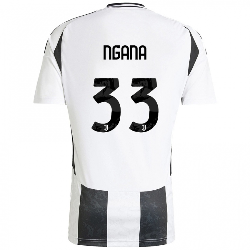 Niño Camiseta Valdes Ngana #33 Blanco Negro 1ª Equipación 2024/25 La Camisa Argentina