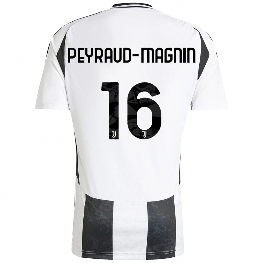 Niño Camiseta Pauline Peyraud-Magnin #16 Blanco Negro 1ª Equipación 2024/25 La Camisa Argentina