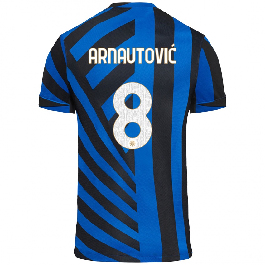 Niño Camiseta Marko Arnautovic #8 Azul Negro 1ª Equipación 2024/25 La Camisa Argentina