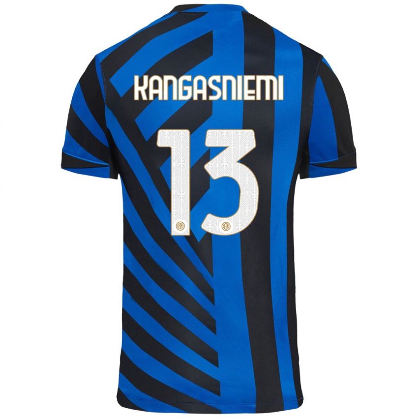 Niño Camiseta Ilari Kangasniemi #13 Azul Negro 1ª Equipación 2024/25 La Camisa Argentina