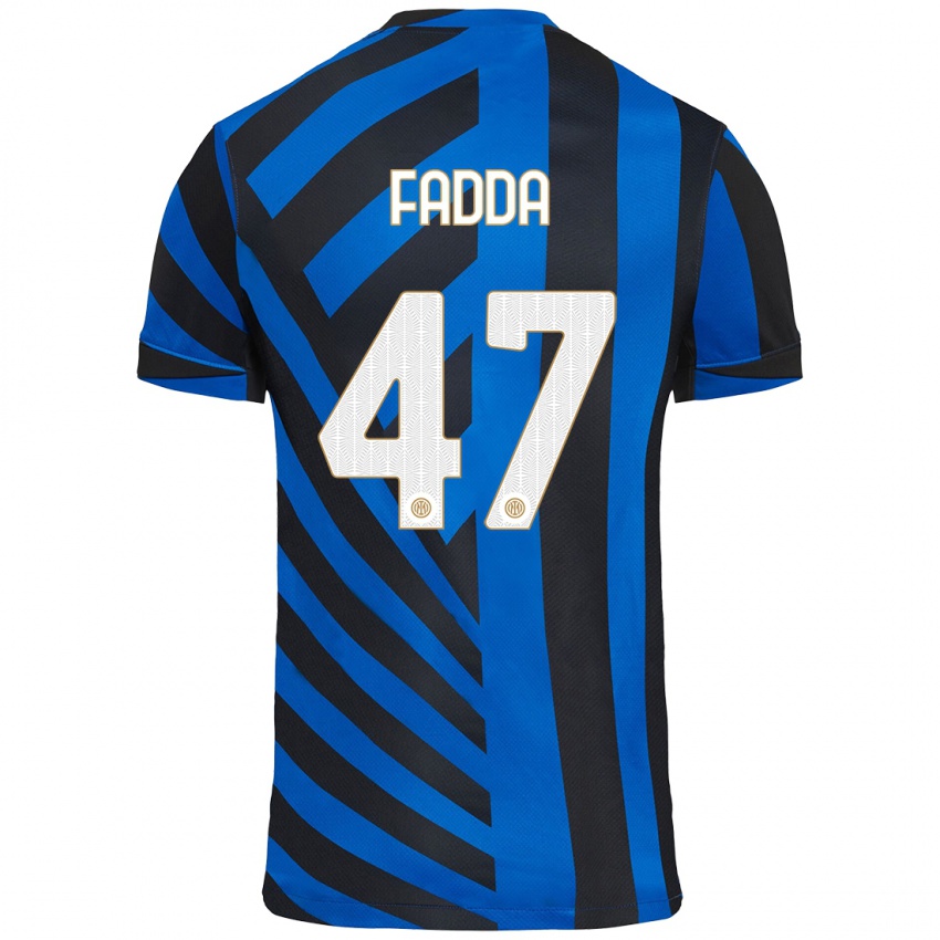 Niño Camiseta Paola Fadda #47 Azul Negro 1ª Equipación 2024/25 La Camisa Argentina