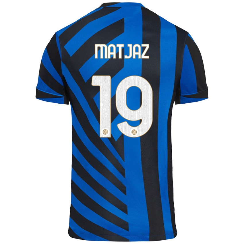 Niño Camiseta Samo Matjaz #19 Azul Negro 1ª Equipación 2024/25 La Camisa Argentina