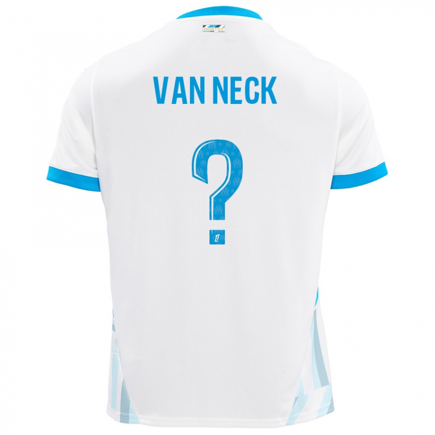 Niño Camiseta Jelle Van Neck #0 Blanco Azul Cielo 1ª Equipación 2024/25 La Camisa Argentina