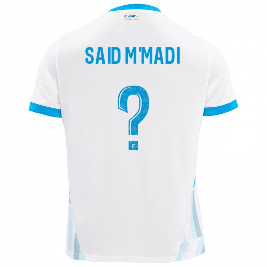 Niño Camiseta Yakine Said M'madi #0 Blanco Azul Cielo 1ª Equipación 2024/25 La Camisa Argentina