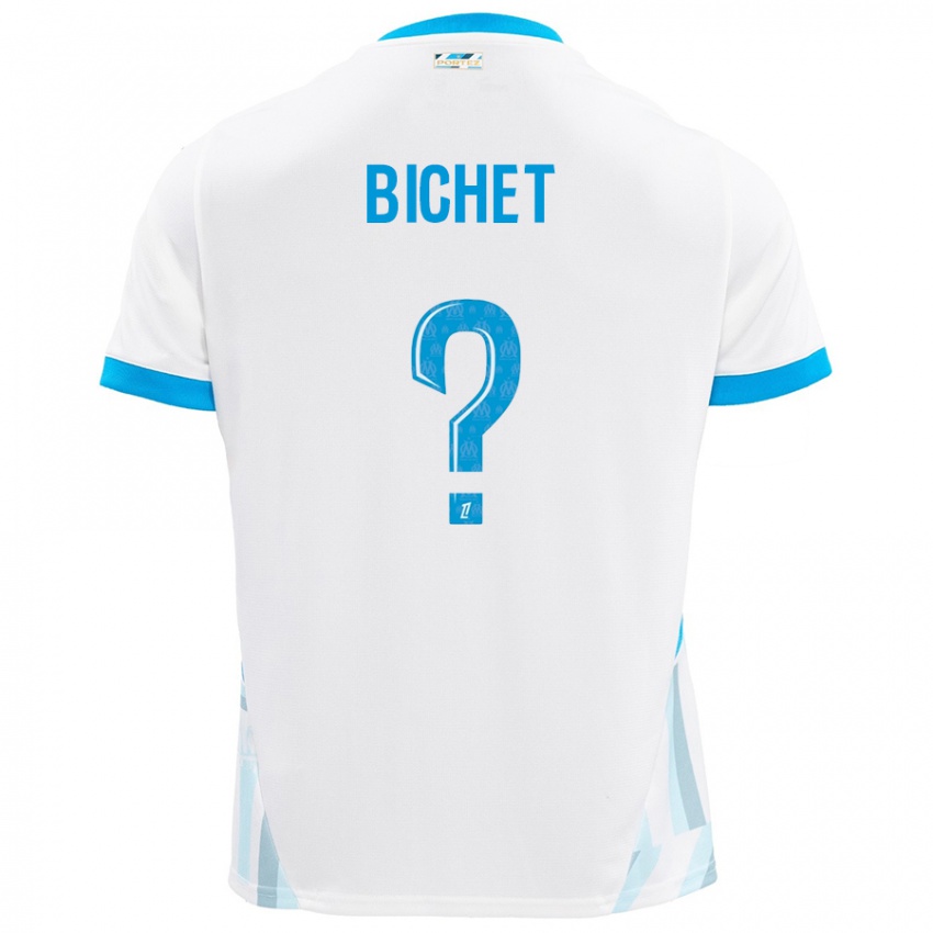 Niño Camiseta Tristan Bichet #0 Blanco Azul Cielo 1ª Equipación 2024/25 La Camisa Argentina