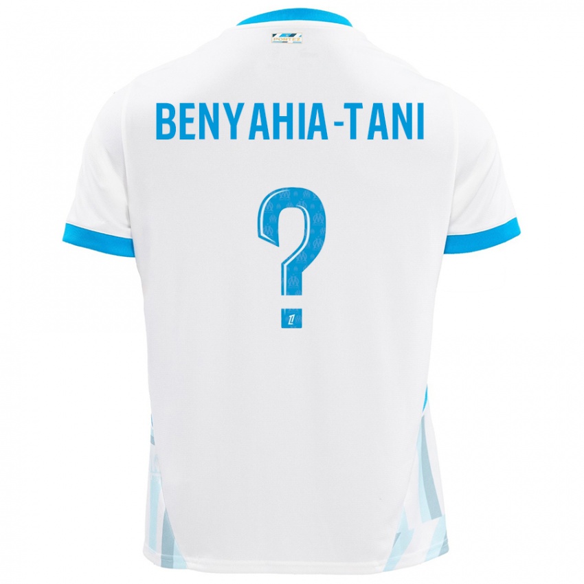 Niño Camiseta Aylan Benyahia-Tani #0 Blanco Azul Cielo 1ª Equipación 2024/25 La Camisa Argentina