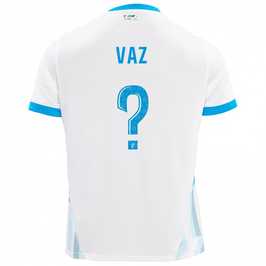 Niño Camiseta Robinio Vaz #0 Blanco Azul Cielo 1ª Equipación 2024/25 La Camisa Argentina