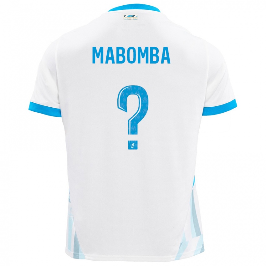 Niño Camiseta Daniel Mabomba #0 Blanco Azul Cielo 1ª Equipación 2024/25 La Camisa Argentina