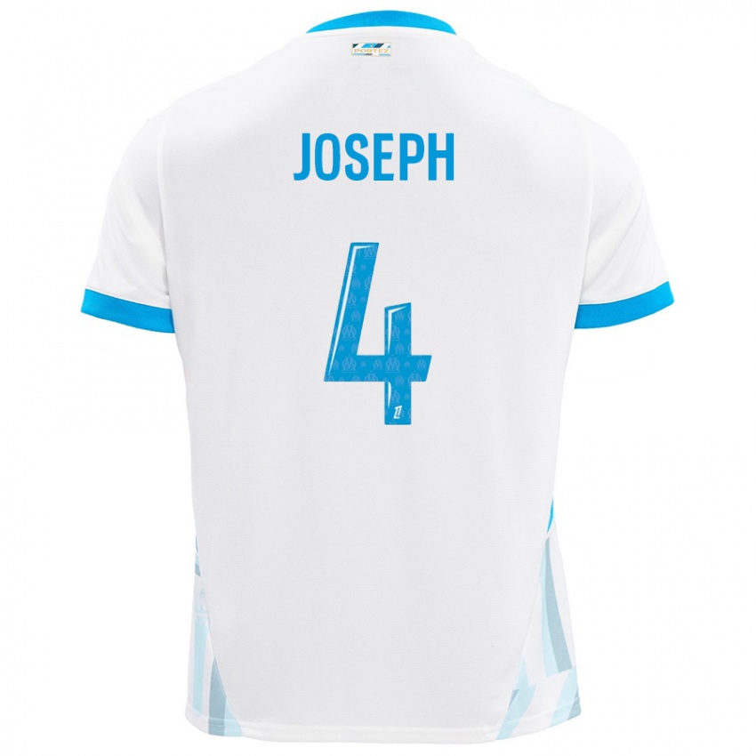 Niño Camiseta Tabita Joseph #4 Blanco Azul Cielo 1ª Equipación 2024/25 La Camisa Argentina