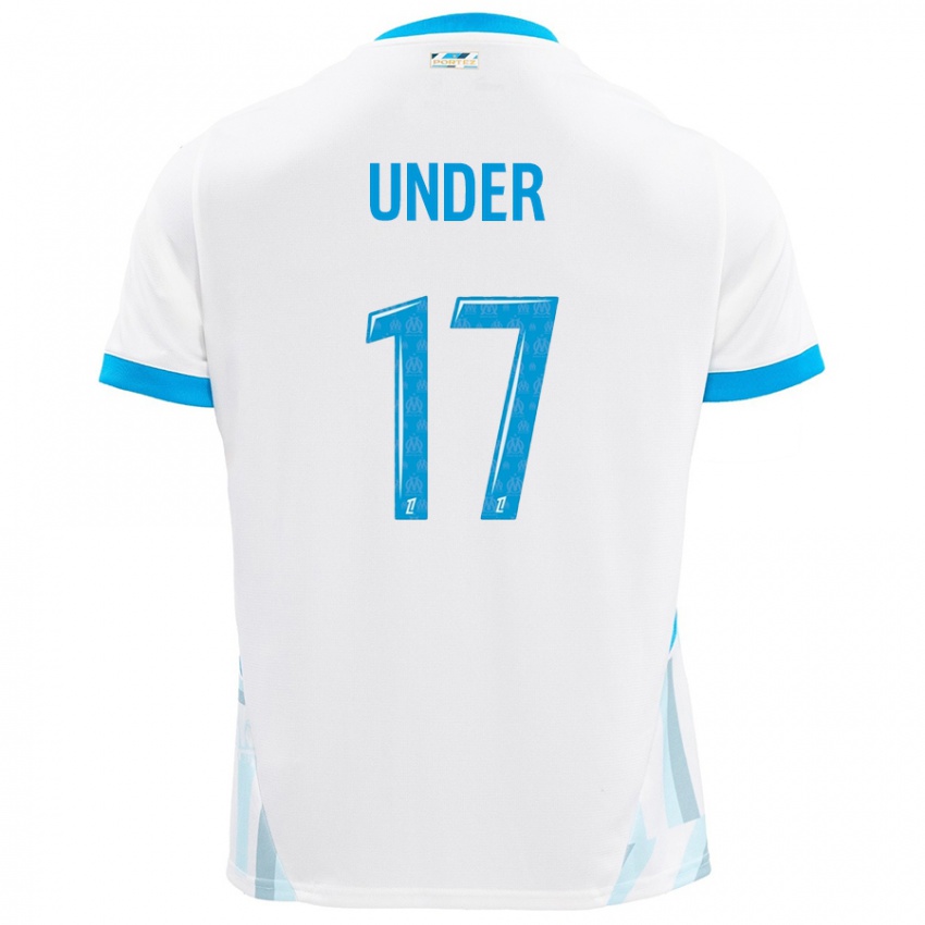 Niño Camiseta Cengiz Under #17 Blanco Azul Cielo 1ª Equipación 2024/25 La Camisa Argentina