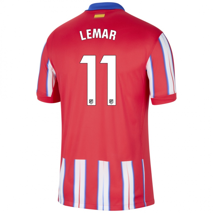 Niño Camiseta Thomas Lemar #11 Rojo Blanco Azul 1ª Equipación 2024/25 La Camisa Argentina