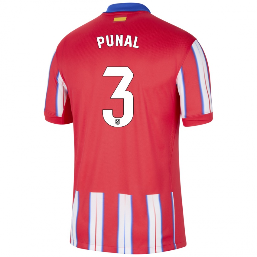 Niño Camiseta Aitor Punal #3 Rojo Blanco Azul 1ª Equipación 2024/25 La Camisa Argentina