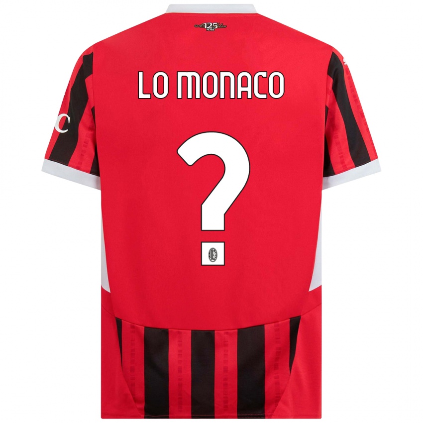 Niño Camiseta Kevin Lo Monaco #0 Rojo Negro 1ª Equipación 2024/25 La Camisa Argentina