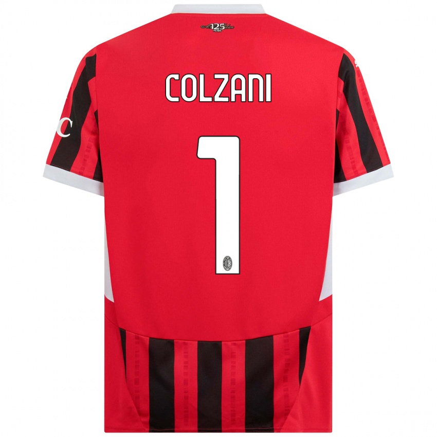 Niño Camiseta Edoardo Colzani #1 Rojo Negro 1ª Equipación 2024/25 La Camisa Argentina