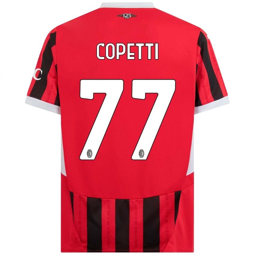 Niño Camiseta Matilde Copetti #77 Rojo Negro 1ª Equipación 2024/25 La Camisa Argentina