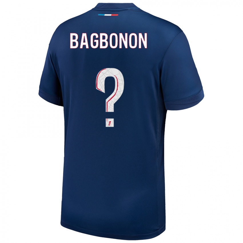 Niño Camiseta Ethan Bagbonon #0 Azul Marino Blanco 1ª Equipación 2024/25 La Camisa Argentina