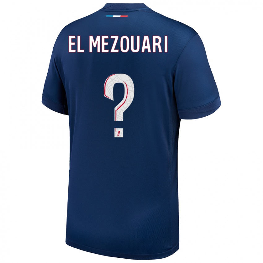 Niño Camiseta Salah-Dine El Mezouari #0 Azul Marino Blanco 1ª Equipación 2024/25 La Camisa Argentina