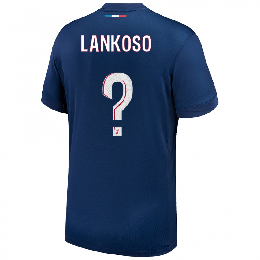 Niño Camiseta Lenny Lankoso #0 Azul Marino Blanco 1ª Equipación 2024/25 La Camisa Argentina