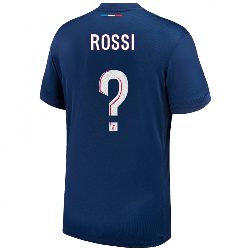 Niño Camiseta Fanny Rossi #0 Azul Marino Blanco 1ª Equipación 2024/25 La Camisa Argentina