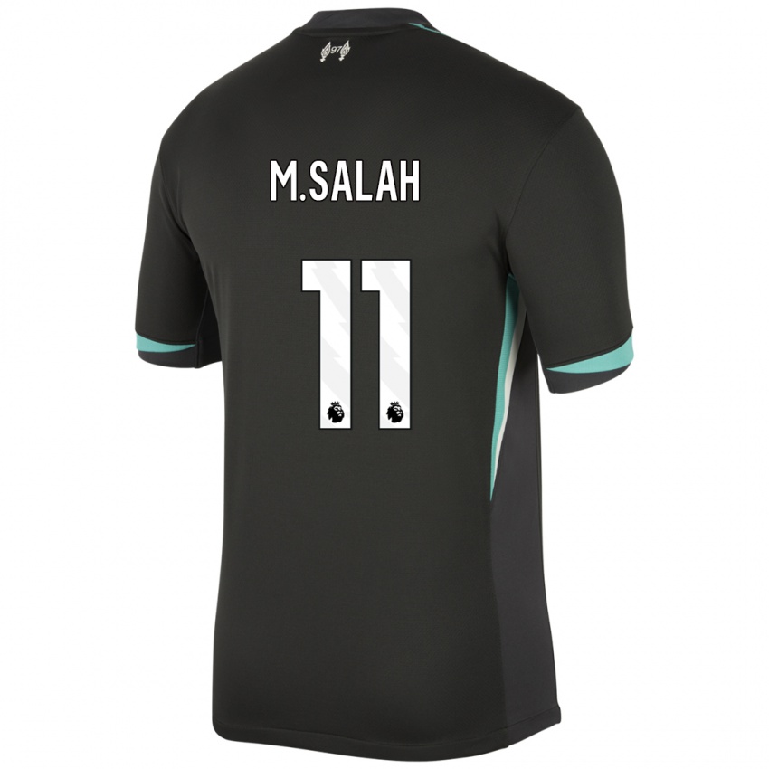 Niño Camiseta Mohamed Salah #11 Negro Antracita Blanco 2ª Equipación 2024/25 La Camisa Argentina