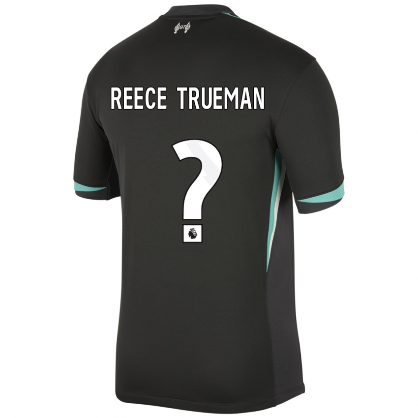 Niño Camiseta Reece Trueman #0 Negro Antracita Blanco 2ª Equipación 2024/25 La Camisa Argentina