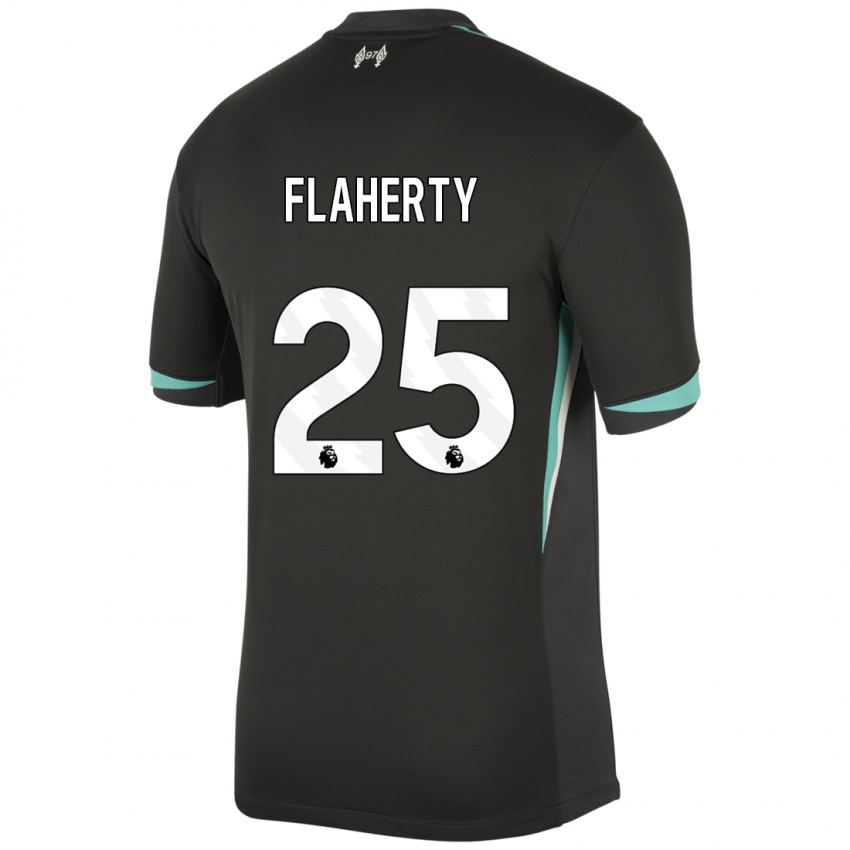 Niño Camiseta Gilly Flaherty #25 Negro Antracita Blanco 2ª Equipación 2024/25 La Camisa Argentina