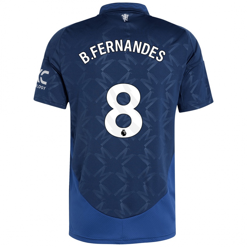 Niño Camiseta Bruno Fernandes #8 Índigo 2ª Equipación 2024/25 La Camisa Argentina