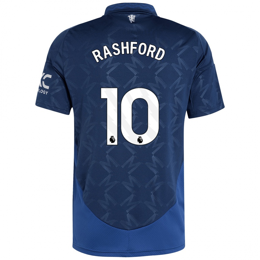 Niño Camiseta Marcus Rashford #10 Índigo 2ª Equipación 2024/25 La Camisa Argentina