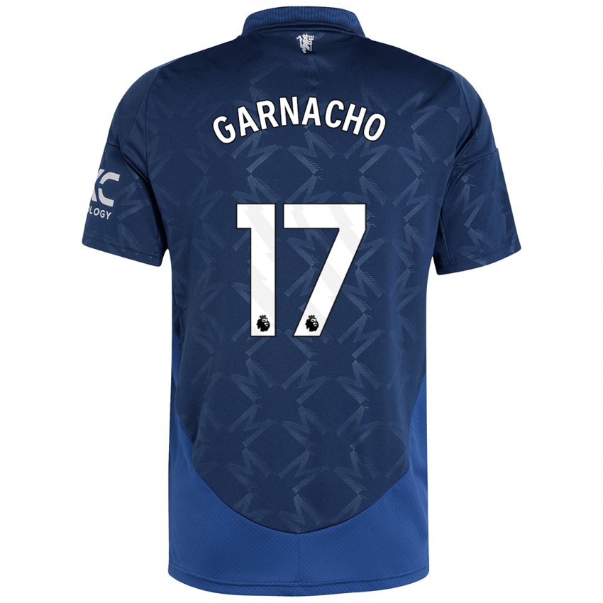 Niño Camiseta Alejandro Garnacho #17 Índigo 2ª Equipación 2024/25 La Camisa Argentina