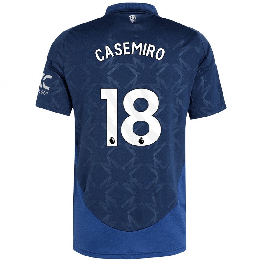 Niño Camiseta Casemiro #18 Índigo 2ª Equipación 2024/25 La Camisa Argentina