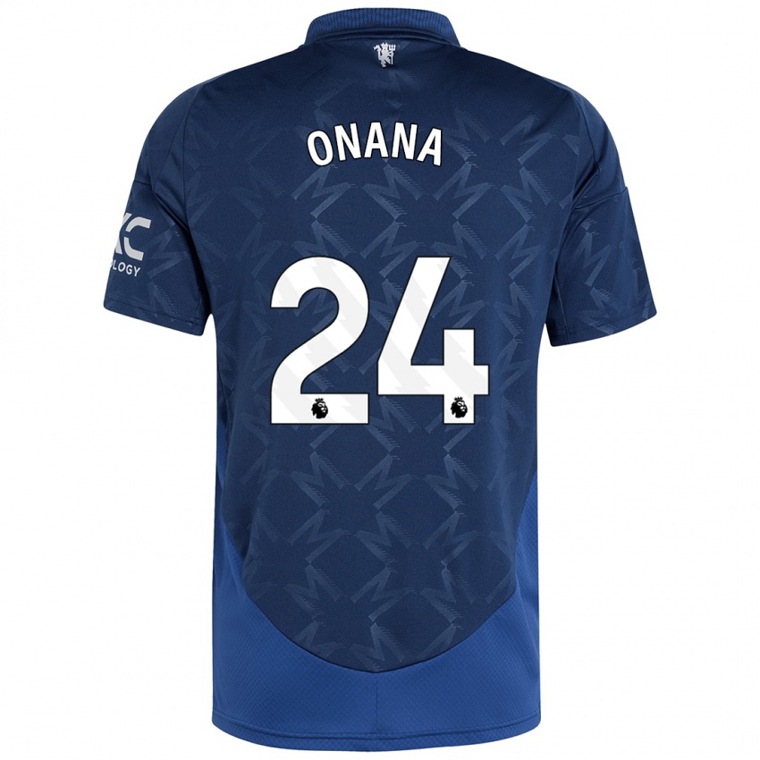 Niño Camiseta Andre Onana #24 Índigo 2ª Equipación 2024/25 La Camisa Argentina