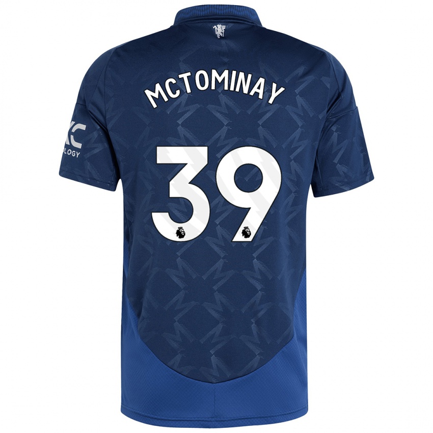 Niño Camiseta Scott Mctominay #39 Índigo 2ª Equipación 2024/25 La Camisa Argentina