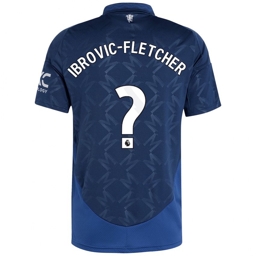 Niño Camiseta Edward Ibrovic-Fletcher #0 Índigo 2ª Equipación 2024/25 La Camisa Argentina